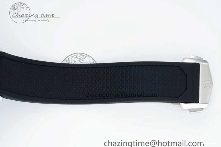 0601 SportInspired Speedmaster Racing Master SS HKF Best Edition Blue Black Dial on Black Rubber Strap A 7817